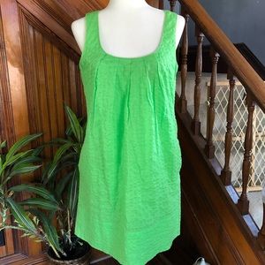 J Crew Green Summer EUC Dress Sz 4